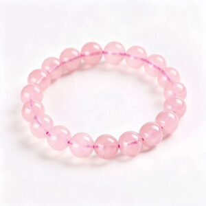 6a grade natural madagascar rose quartz bracelet 8mm