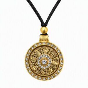 eight treasures compass pendant